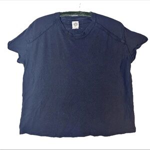 We The Free Shirt  Black Inside Out Thrashed Look Grunge Indie Womens  Sz Xs